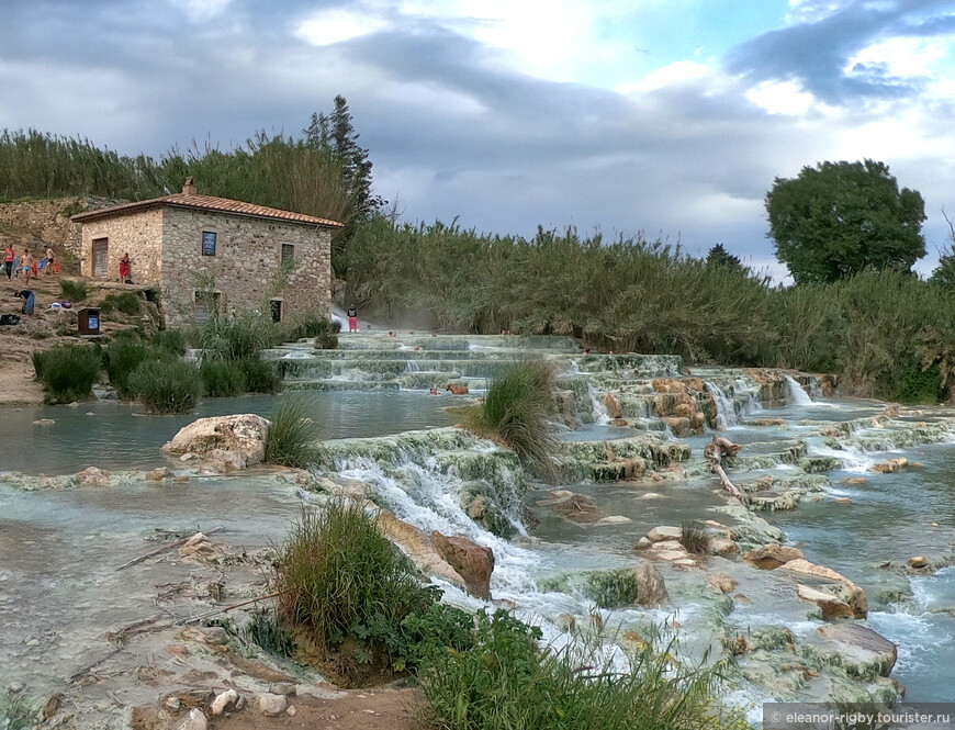 Возвращение в Тоскану. Термы Сатурнии (Cascate del Mulino)