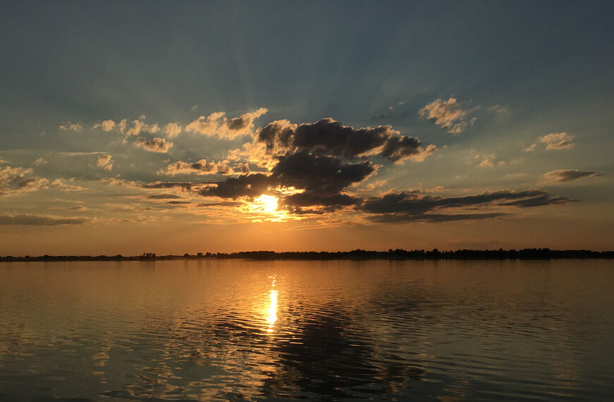 Закат над озером Узункуль