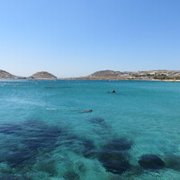 Пляж Калафатис - бирюзовый цвет моря