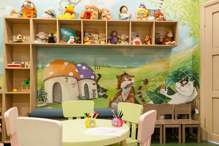 Для маленьких посетителей в ресторане «Паштет» предусмотрена детская комната