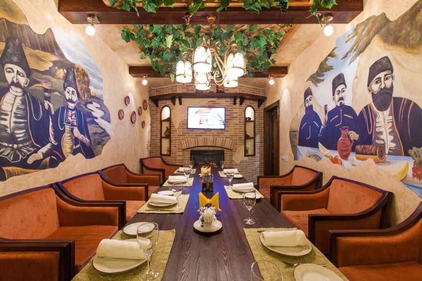 Ресторан «Гуливани» оформлен в стиле художника Нико Пиросмани