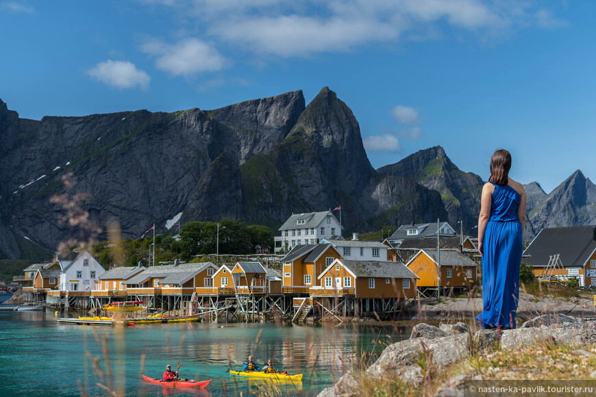 Открыточный вид заполярной Норвегии, остров Саркисей