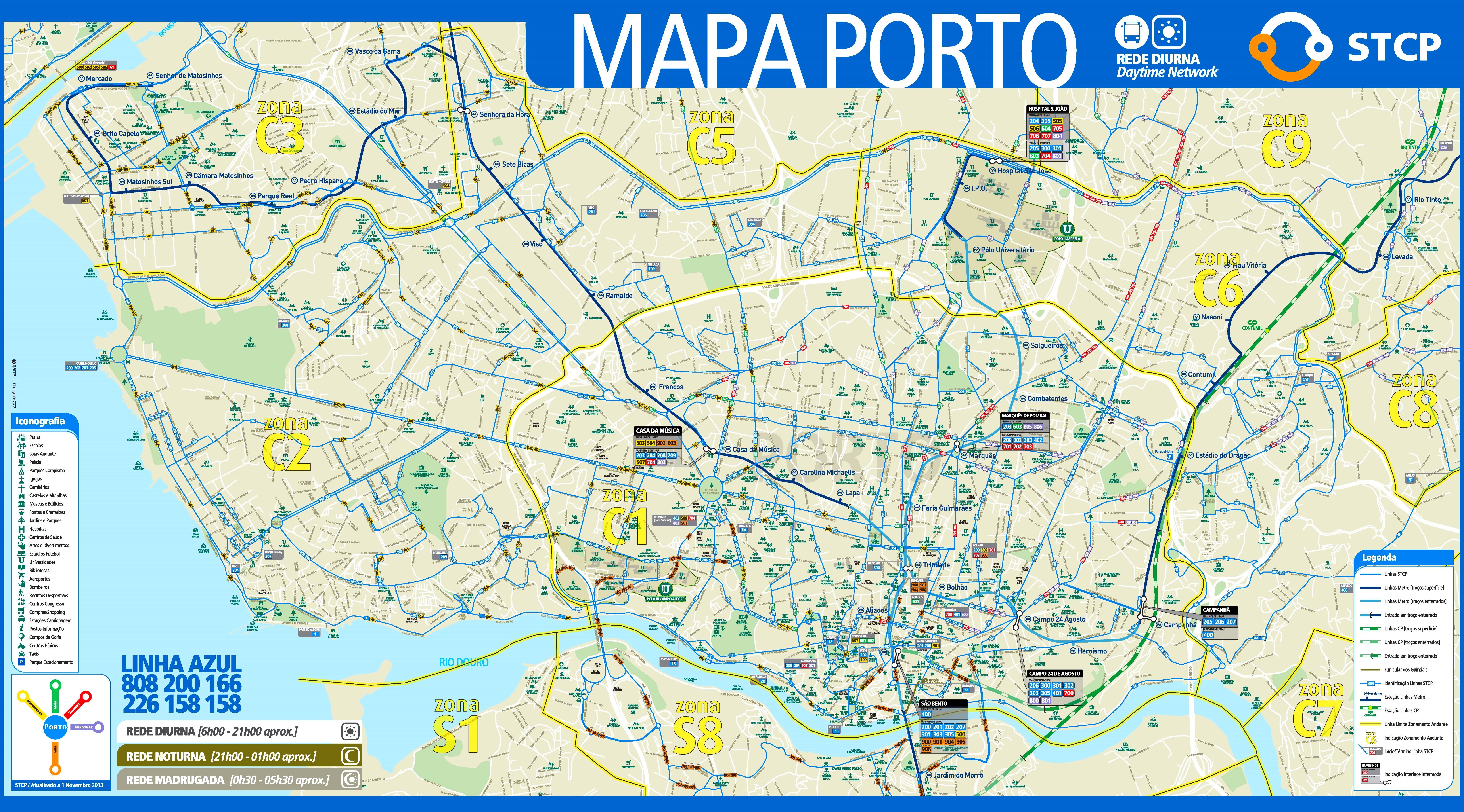 Порту карта города