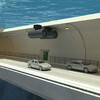 Проезд по самому глубоководному автомобильному тоннелю Аквалайн в Токийском заливе