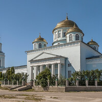 Ново-Казанский собор с 60-метровой колокольней в Лебедяни 1835 г