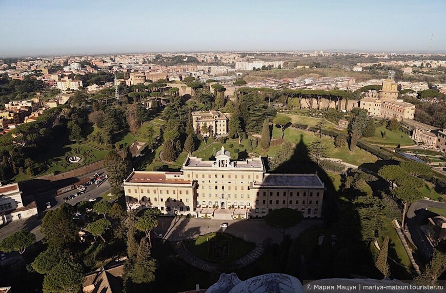 Вид на Ватиканские сады