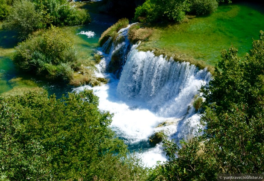 Скрадинский каскад водопадов в Хорватии