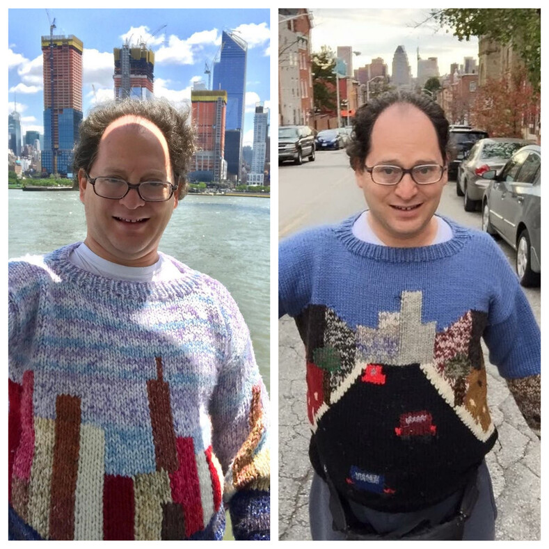 Мужчина связал 103 свитера, чтобы отправиться в путешествие (чудаковатые, но очень любопытные фото)