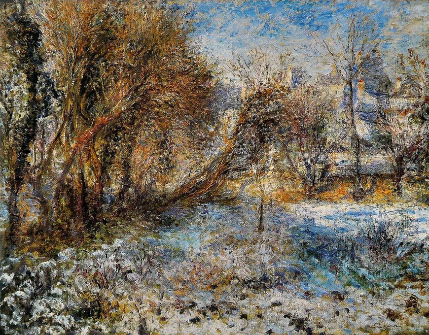 Пьер Огюст Ренуар «Снежный пейзаж» (около 1875 г.)
