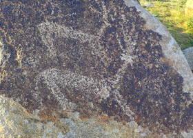 Петроглифы под открытым небом в Чолпон-Ата