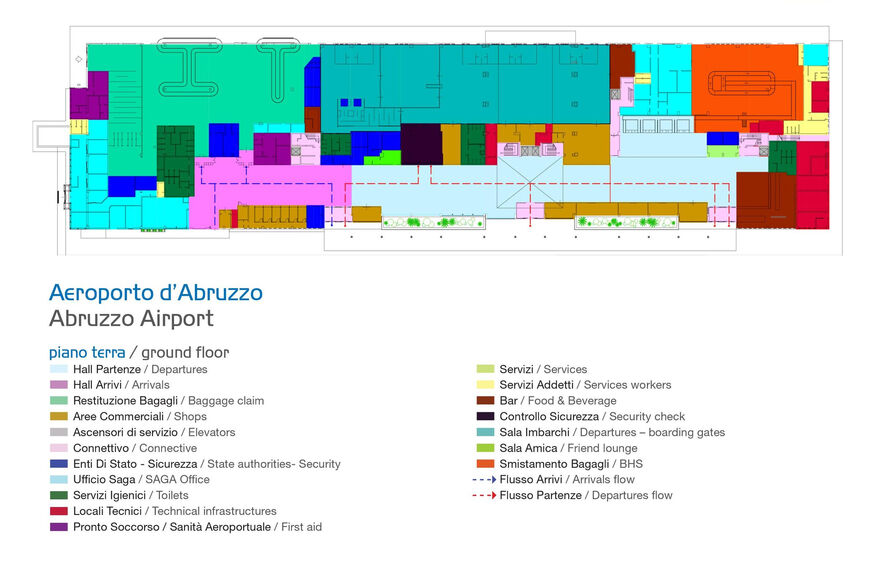 Схема аэропорта Абруццо