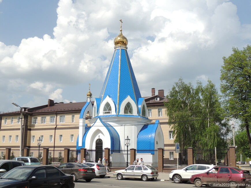 Храм в честь великомученика  Георгия Победоносца (2018 год) на территории Рязанского высшего воздушно-десантного командного училища.