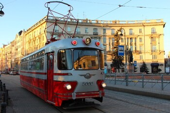 Первый туристический ретро-трамвай запущен в Петербурге