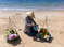 Продавец фруктов на пляже Пу Хай