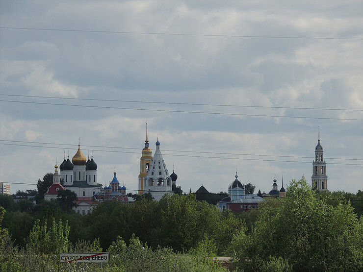 Вид на Коломенский Кремль. Село Старое Бобренево. 