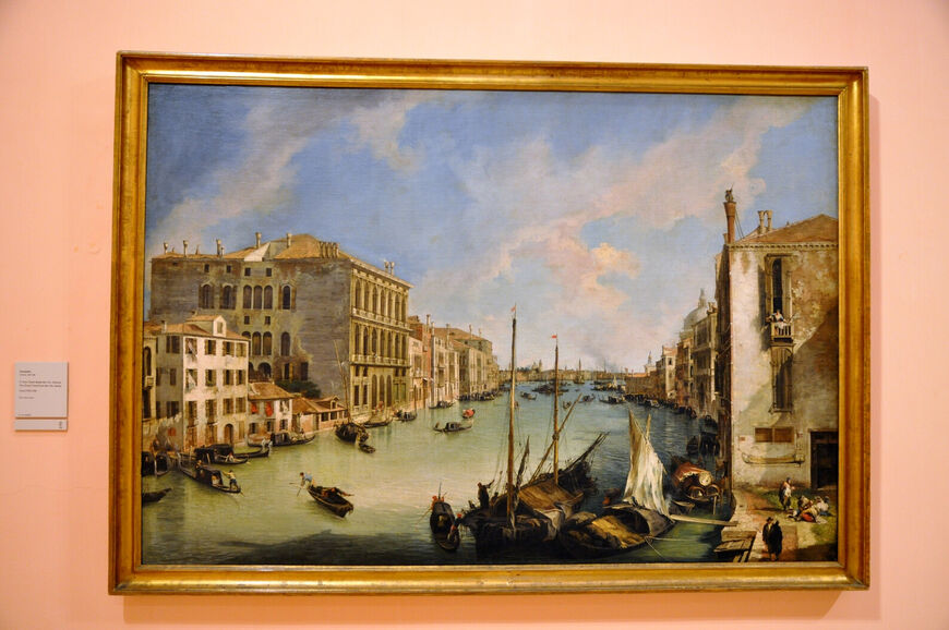 Каналетто «Гранд Канал с Сан Виа, Венеция»