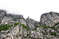 Вид снизу на скалу Прекестулен с Люсе-фьорда