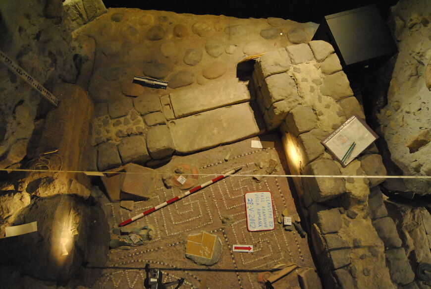Раскопки на экспозиции в музее