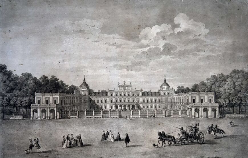 Дворец на гравюре XVIII века