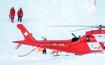 Лавина накрыла горнолыжный курорт Андерматт в Швейцарии