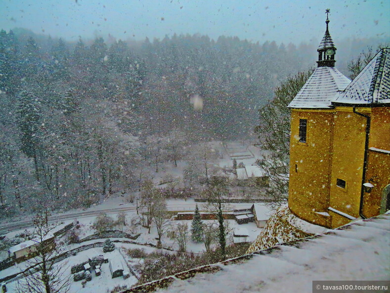 Штернбург, снегопад