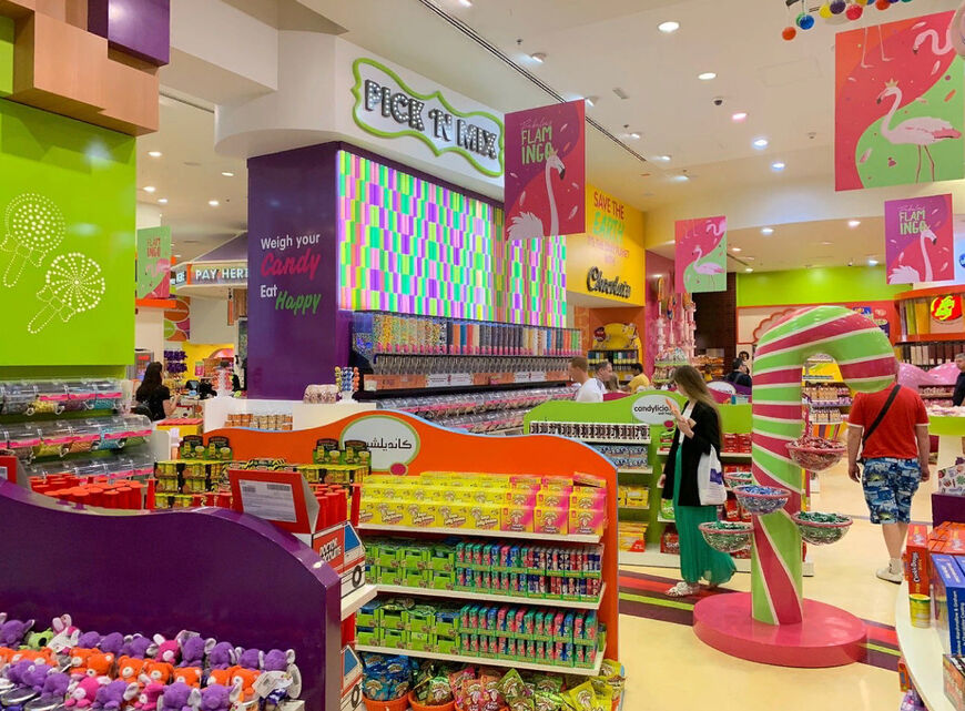 Магазин сладостей «Candylicious» в ТРЦ «Dubai Mall»