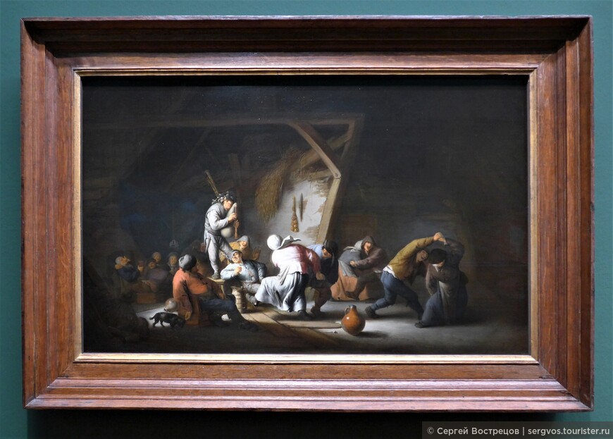 Крестьянские танцы. Адриан ван Остаде, 1635