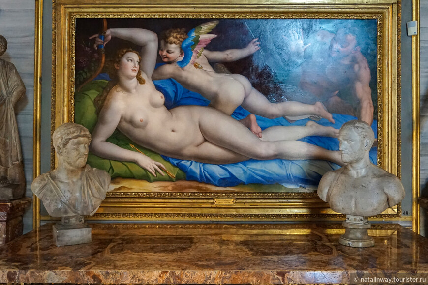 Анджело Бронзино «Венера, Купидон и Сатир»