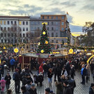 Рождественская ярмарка на площади Мира в Праге