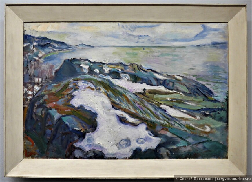 Зимний пейзаж.
Эдвард Мунк, 1915.
Альбертина, коллекция Батлинер
