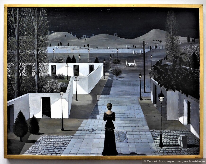 Пейзаж с фонарями.
Поль Дельво, 1958
Альбертина, коллекция Батлинер
