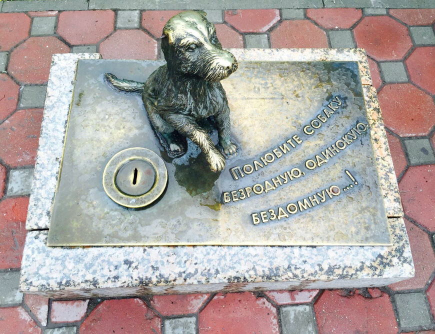Памятник бездомной собаке