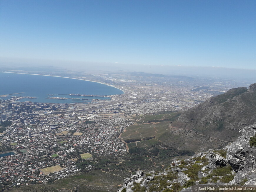 Кейптаун с обзорной площадки Столовой горы