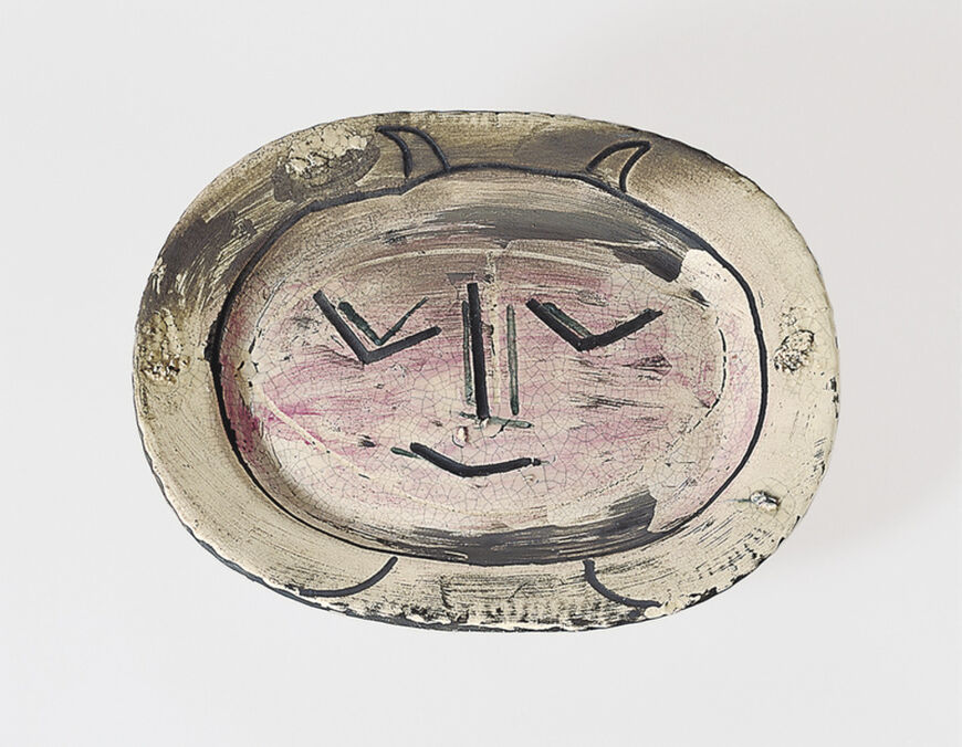 Керамическая тарелка «Голова Фавна»