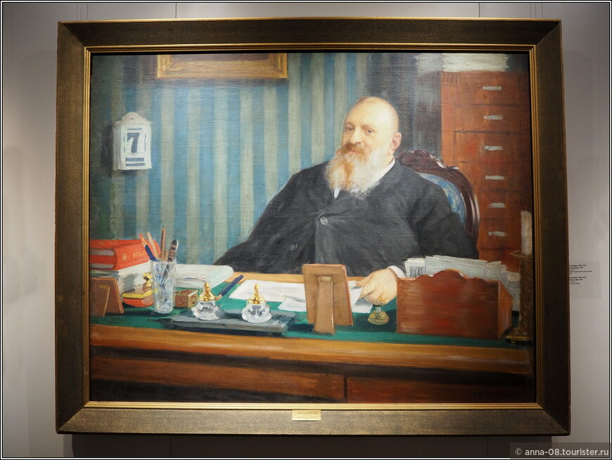 Б.М. Кустодиев «Мужской портрет», 1909 Пермская государственная художественная галерея