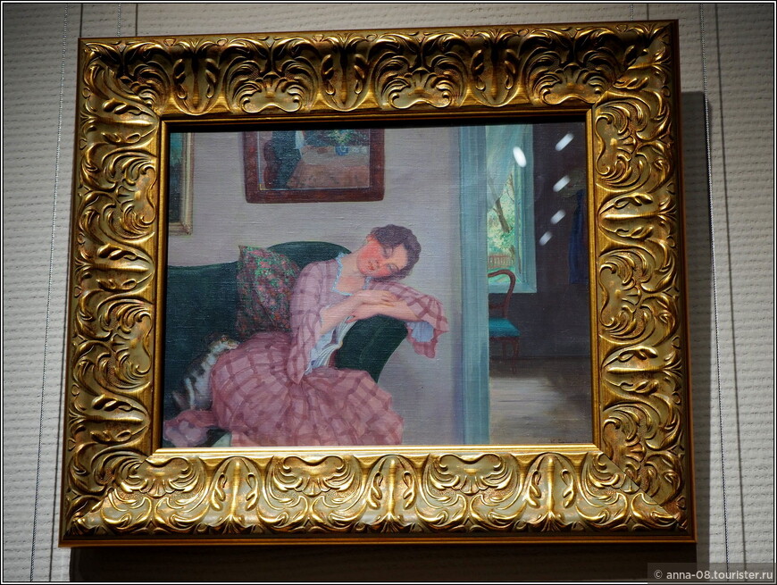 К.А. Сомов «Спящая в розовом платье», 1919  Нижегородский государственный художественный музей.