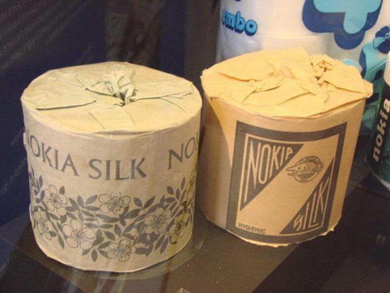 Рулоны туалетной бумаги, выпущенной компанией Nokia в 1960-х