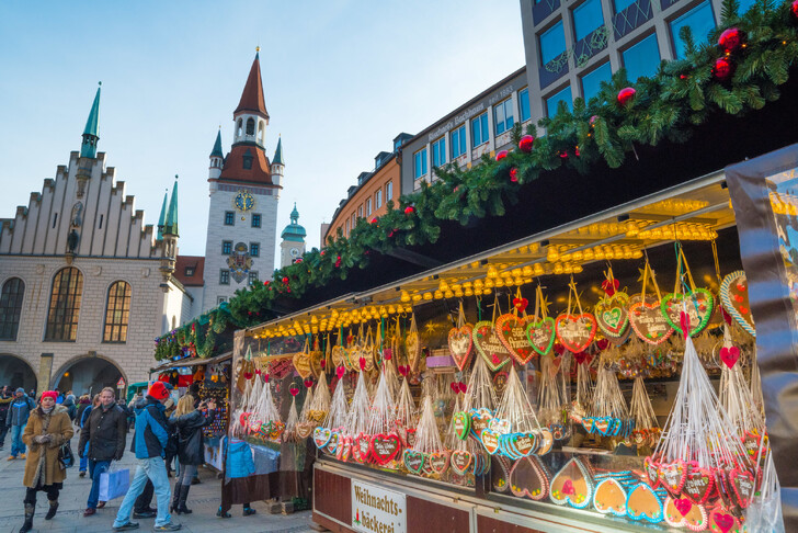Рождественский базар на Мариенплац