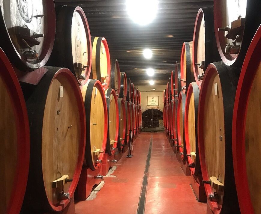 В погребах замка хранится фирменное вино «Castello di Roncade» 