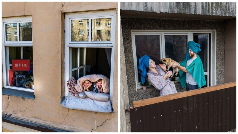 «Сходим с ума» дома — 2: безумные фото о том, как люди переживают карантин