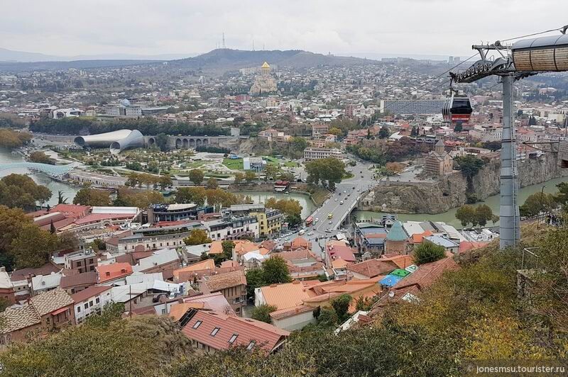 Виды на Тбилиси со стороны монумента Мать-Грузия