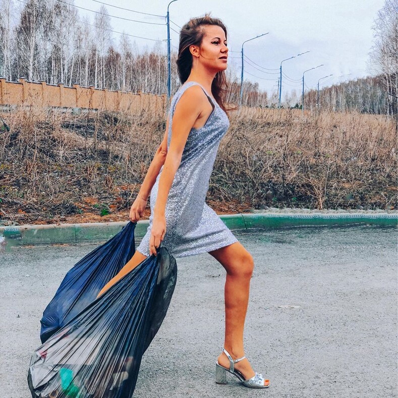На мусорку, как на праздник: художница из Волгограда запустила новый челлендж в Instagram (фото)