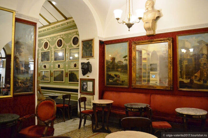 Antico Caffe Greco — старейшее кафе Рима