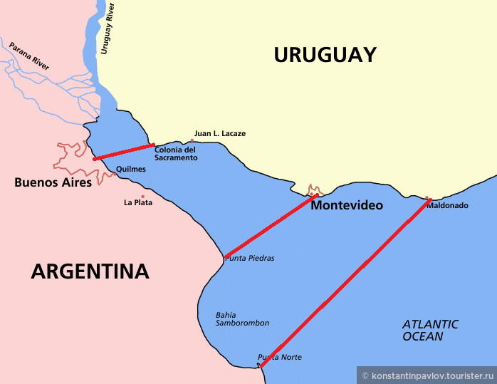 Уругвай. Там за «серебряной рекой» 