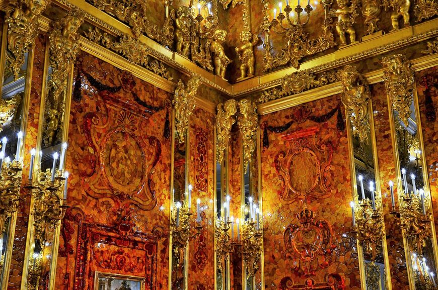 Янтарная комната<br/> в Екатерининском дворце