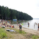 Пляж базы отдыха РЖД «Таватуй» в Екатеринбурге