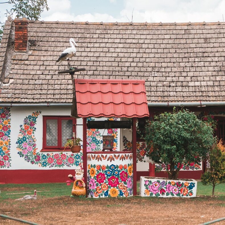 Разрисованная деревня Залипье: фото музея под открытым небом