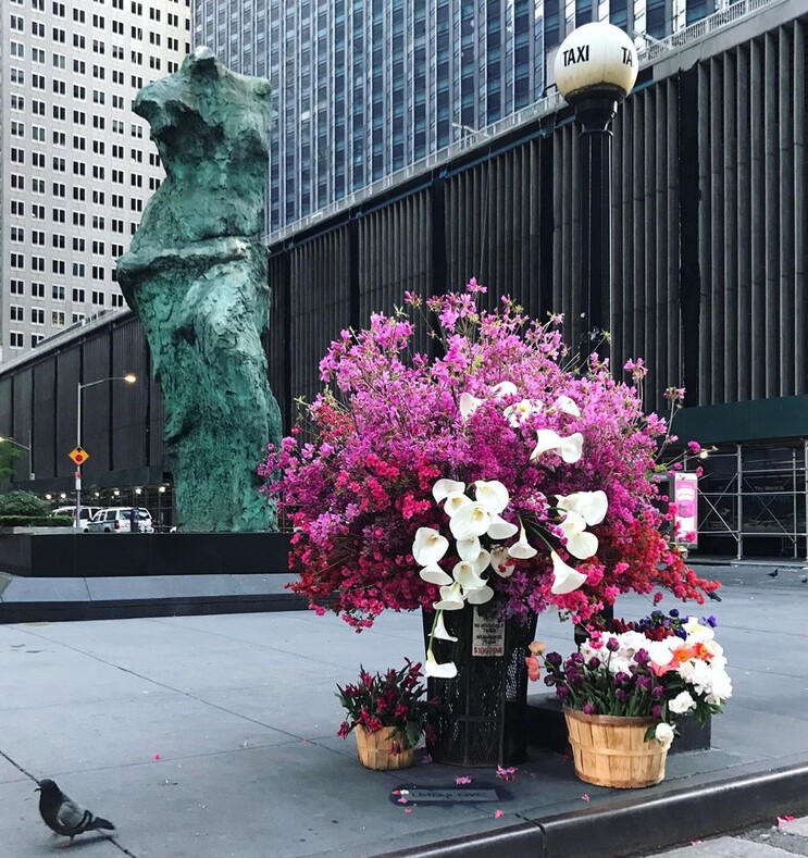 На улицах Нью-Йорка появляются «цветочные вспышки»