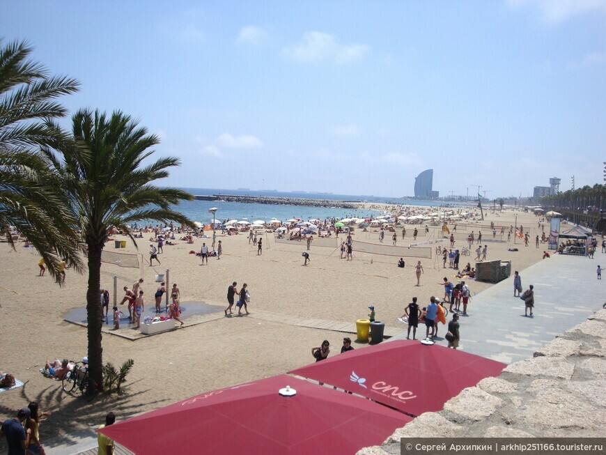 Пляж Барселонета — самый популярный в Барселоне