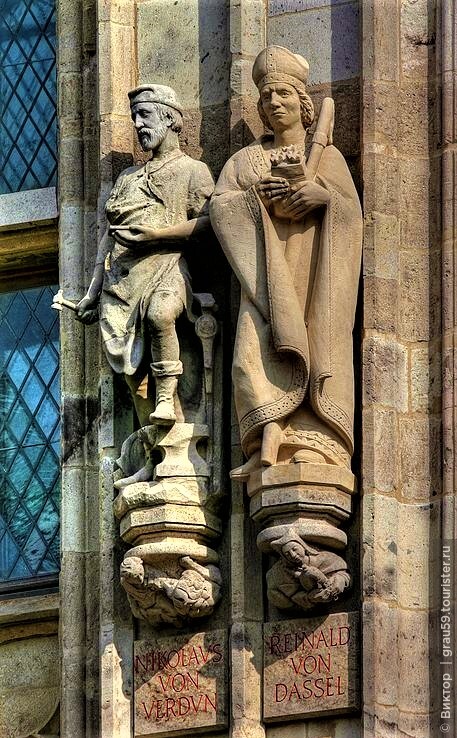 Rainald von Dassel и Nikolaus von Verdun .Статуи на кёльнской ратуше